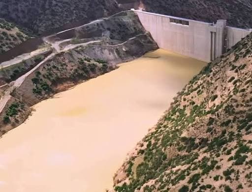View of Tiddas Dam in Khemisset Province, Morocco